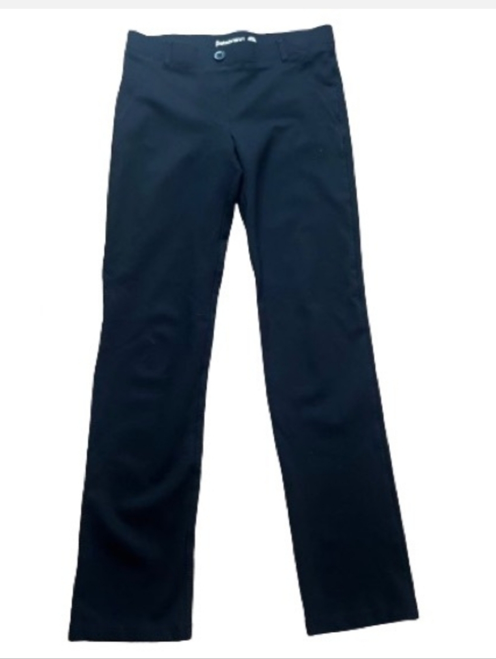 Betabrand Black Straight-Leg Women's Ponte Pants Medium Long